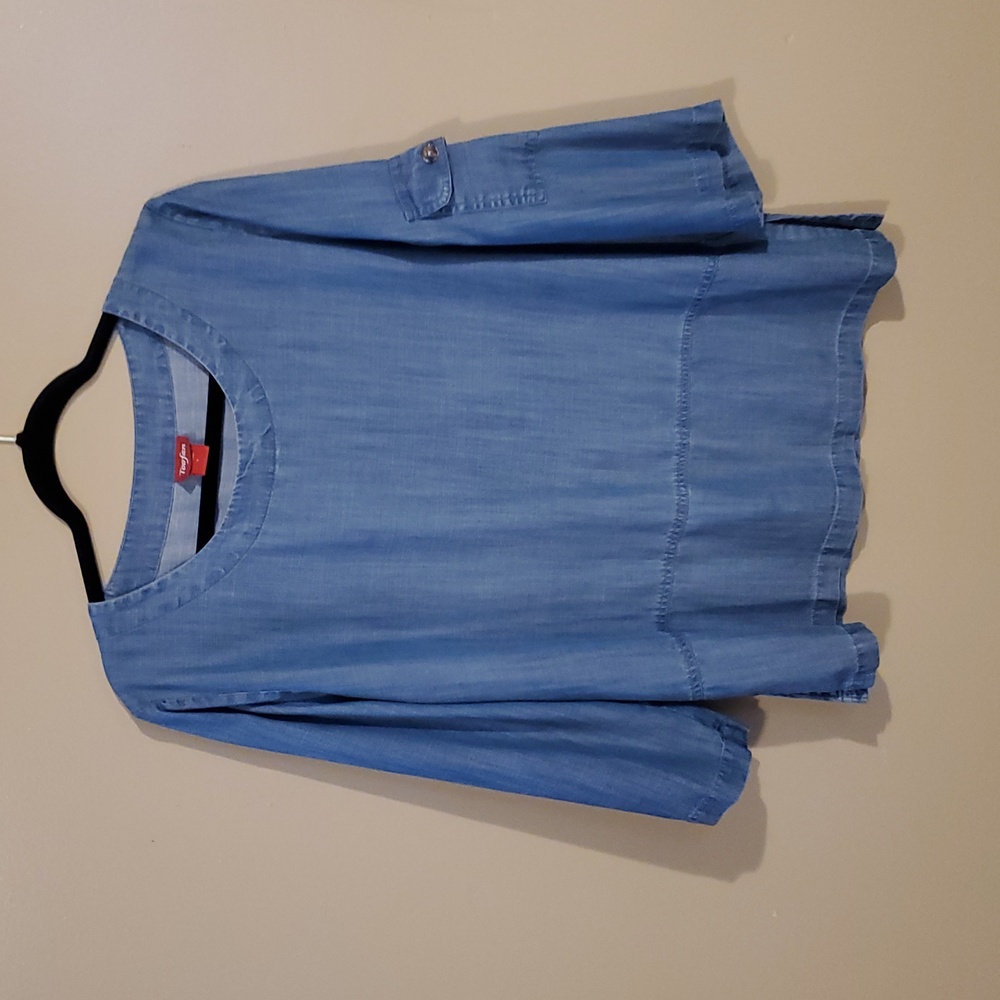 Toofan Blue Denim-Style Top